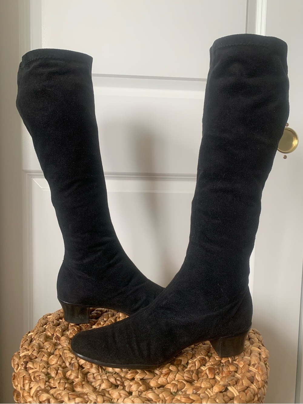 Munro American Newbury Stretch Boots Knee-High Black Size 7.5